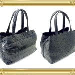 オーダー例14：クロコダイルとオーストリッチの２本手バッグ