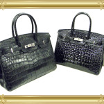 オーダー例7：シャイニングクロコとマットクロコのバーキンタイプ