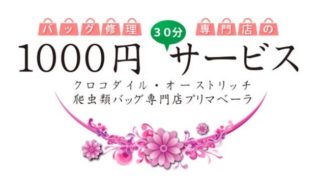 バッグ修理専門店の１０００円３０分サービス【予約制】